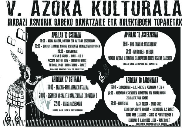 ABRIL. 10-15-17-18 V. AZOKA KULTURALA